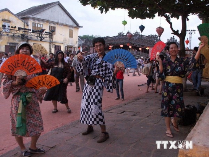 Chương trình giao lưu văn hóa Hội An-Nhật Bản lần thứ 10. (Ảnh: Trần Lê Lâm/TTXVN)